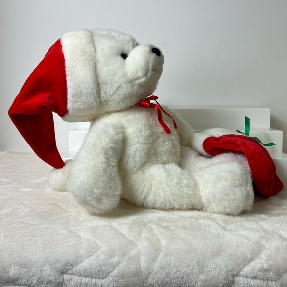 Ganz “Stocking Snugglers”1998 Plush Christmas Bear Stuffed Animal Toy RARE 15” - Picture 2 of 14